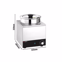 Stolni bain-marie - grijač za umake - 6,5 l - 200 W - 1 lonac s 6,5 l