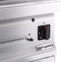 Lávaköves gázgrill - 14 kW - Billenthető grillrács - Szabadon álló kivitel - 700 mm mély