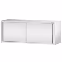 خزانة حائط ستانلس ستيل PREMIUM - 2000x400mm - مع باب انزلاقي - ارتفاع 650 mm