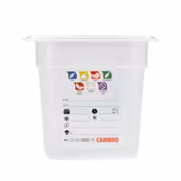 (6 komada) CAMBRO | SafeTrak – GN 1/6 polipropilenski spremnik – neprozirni – Visina: 150 mm