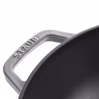 STAUB | SPECIALITIES - Wok sa staklenim poklopcem - Ø 300 mm - Liveno željezo - Grafitno siva