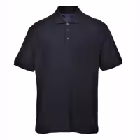 (5 pcs) Men’s Cotton Polo Shirt - Black - Size: L