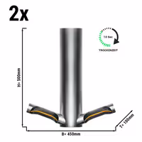 (2 komada) DYSON | AIRBLADE 9kJ - Sušilo za ruke sa senzorom & HEPA filterom - Brušeni nehrđajući čelik