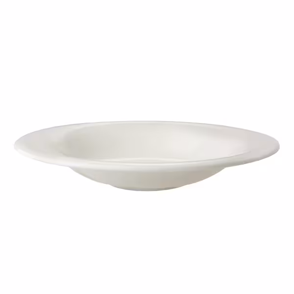 (6 pcs) LUX | Deep Plate - Porcelain - Ø290mm - Ivory