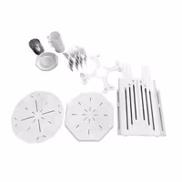 Cup & Saucer Dispenser - rotating - Stainless Steel - Countertop Version