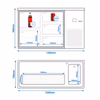 Direct Draw Beer Dispenser / Kegerator PREMIUM - 1550x700mm - 5 Drawers