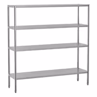 رفوف ستانلس ستيل ECO - 1800x500mm - عمق: 500 mm - 4 رفوف (قابلة للتعديل) - الحمولة: 280 kg
