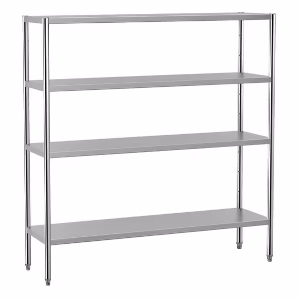رفوف ستانلس ستيل ECO - 1800x500mm - عمق: 500 mm - 4 رفوف (قابلة للتعديل) - الحمولة: 280 kg