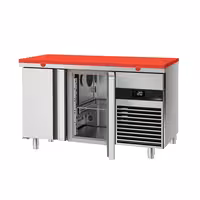 Kontar frijskat premium – 1400 x 700 mm – b'żewġ bibien – inkluż bord aħmar għall-qtugħ