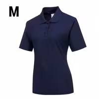 (5 pcs) Women’s Cotton Polo Shirt - Navy - Size: M