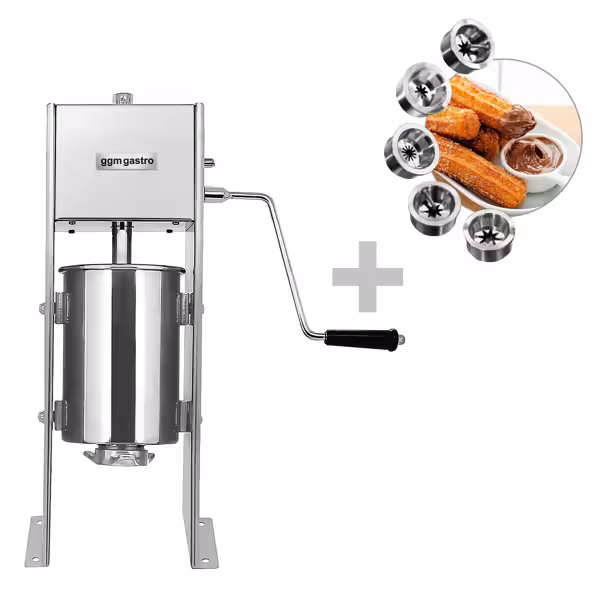 Profesyonel Churros / Tulumba Şekillendirme Makinesi - 5L - 5 Uç Dahil