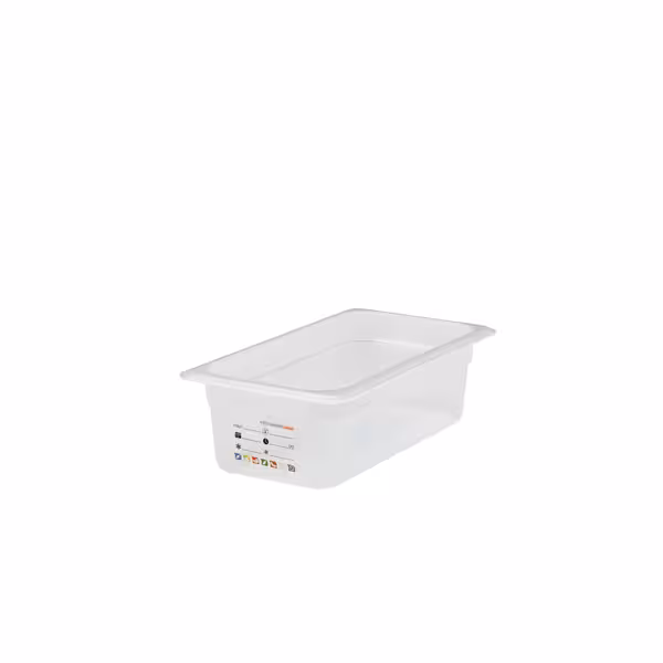 (6 szt.) CAMBRO | Pojemnik GN 1/3 SafeTrak – polipropylen – wysokość: 100 mm – mleczny
