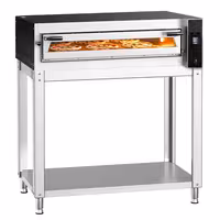 Electric Deck Pizza Oven - Single Deck - Refractory Stone Deck - 6 x Ø 35cm (13.8") - Touchscreen Controls - up to 400°C - incl. Base frame