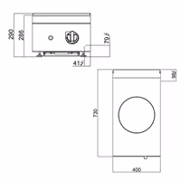 Wok de indução - 3,5kW - 1 zona(s) de cozedura - Ø 300mm
