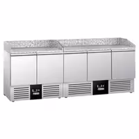 Pizzakylbänk PREMIUM - 2300x700 mm - 5 dörrar