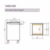 Komorni vakuumski uređaj PREMIUM - 20 m³/h - 900 W - Digitalno