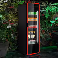 Nevera expositora de bebidas - 670mm - 550 litros - 1 puerta de cristal - con iluminación LED - display digital de temperatura