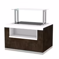 Heated Servery Counter PRAGUE - 1400mm - with Hot Plate - on Castors