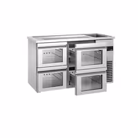 Pivski štand PREMIUM - 1550x700 mm - 4 Staklene ladice