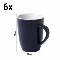 (6 kom) Colors - Šalica za kavu - 180 ml - Plava