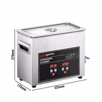 Ultrazvučni čistač – 6,5 litara – 180 W ultrazvučne snage – s odvodnim ventilom