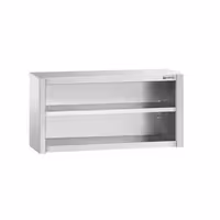 خزانة حائط ستانلس ستيل PREMIUM - 1200x400mm - بدون باب انزلاقي - بدون باب ذو أجنحة - ارتفاع 650 mm