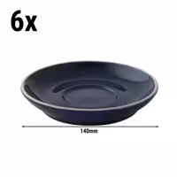 (6 adet) Colors - Cappuccino Fincan Tabağı - Ø140mm - Mavi