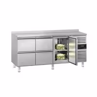 Balcão refrigerado ECO - 1795 x 700 mm - com 1 porta - 4 gavetas - com rebordo