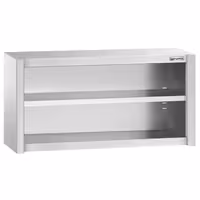 خزانة حائط ستانلس ستيل PREMIUM - 1200x400mm - بدون باب انزلاقي - بدون باب ذو أجنحة - ارتفاع 650 mm