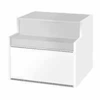 Ruostumattomasta teräksestä kassatiski - 998x985 mm - ruostumaton terästaso