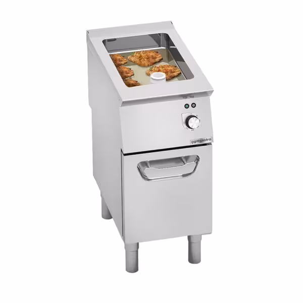 Ipari elektromos multifunkciós serpenyő - 400 mm - 11,5 liter - 4,8 kW - fix kivitel
