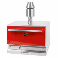 Charcoal Oven - 710mm - Red - 2 grill grates