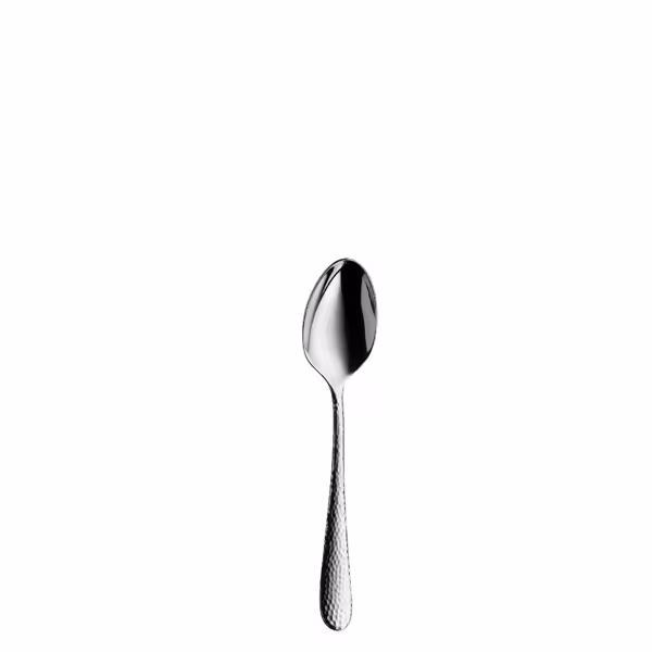 (12 pieces) WMF | Sitello Coffee Spoon – 18/10 Stainless Steel - 135 mm - Polished - Hammered Finish