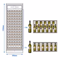 Hladnjak za vino - 1 klimatska zona - 450 l - max. 171 boca