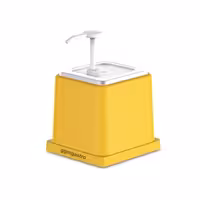 Dispenzer za senf - polipropilen - 2 l - 210x220x210 mm - žuta