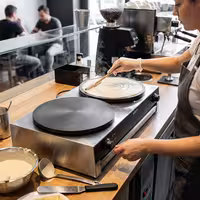 Commercial Crepe Maker - Double - 2x Ø 400mm