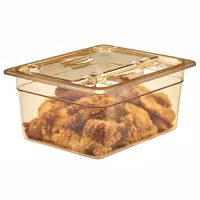 (6 szt.) CAMBRO | Pojemnik GN 1/2 H-PAN™ – wysokość: 150 mm – odporny na wysoką temperaturę – bursztynowy