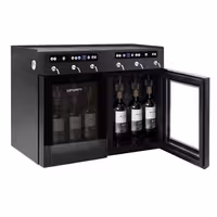 Aparat za točenje vina Profesionalni - hlađeni - dvozonski - za 6 boca vina