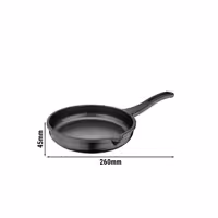 Stekpanna i gjuten aluminium - Ø 14 cm - Non-stick - för induktion - svart