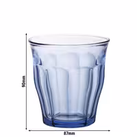 (12 adet) Duralex Su Bardağı - PICARDIE - 25 cl - Mavi-Şeffaf