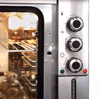 Electric Commercial Compact Convection Oven with Steam Injection - Manual Controls - 1 Baking Chambers - 1x 353x327mm - 30L - incl. 1x Grid & 1x Baking Tray 353x327mm