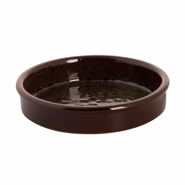 (24 adet) TURKEY - Seramik Fırın Kabı - Ø 140mm - Kahverengi / Mavi
