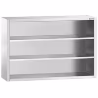 خزانة حائط ستانلس ستيل PREMIUM - 1600x400mm - بدون باب انزلاقي - ارتفاع 1000 mm