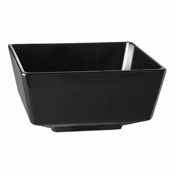 (6 adet) Kase - Melamin - FLOAT - 4,7L - köşeli - 250x250mm - Derinlik:120mm - Siyah