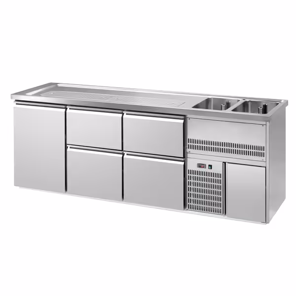 Pivski šank PREMIUM PLUS - 2500x700 mm - 1 Vrata & 4 Ladice
