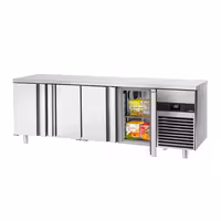 Rashladni pult PREMIUM - 2230x700 mm - 632 l - s 4 vrata - Ventilirano hlađenje