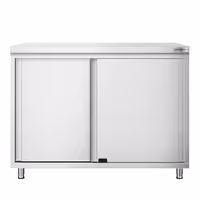 خزانة قاعدية ستانلس ستيل PREMIUM - 1000x700mm - أبواب منزلقة