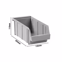 (12 pieces) CAMBRO | Versa Organizer - brown container - 130x305x110mm - speckled gray