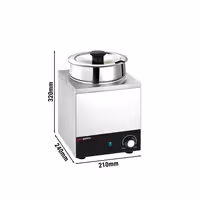 Stolni bain-marie - grijač za umake - 3,5 l - 200 W - 1 lonac s 3,5 l