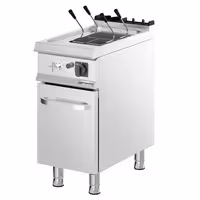 Cozedor de massas a gás - 18L - 10,5kW - com torneira de drenagem - com armário inferior com 1 porta